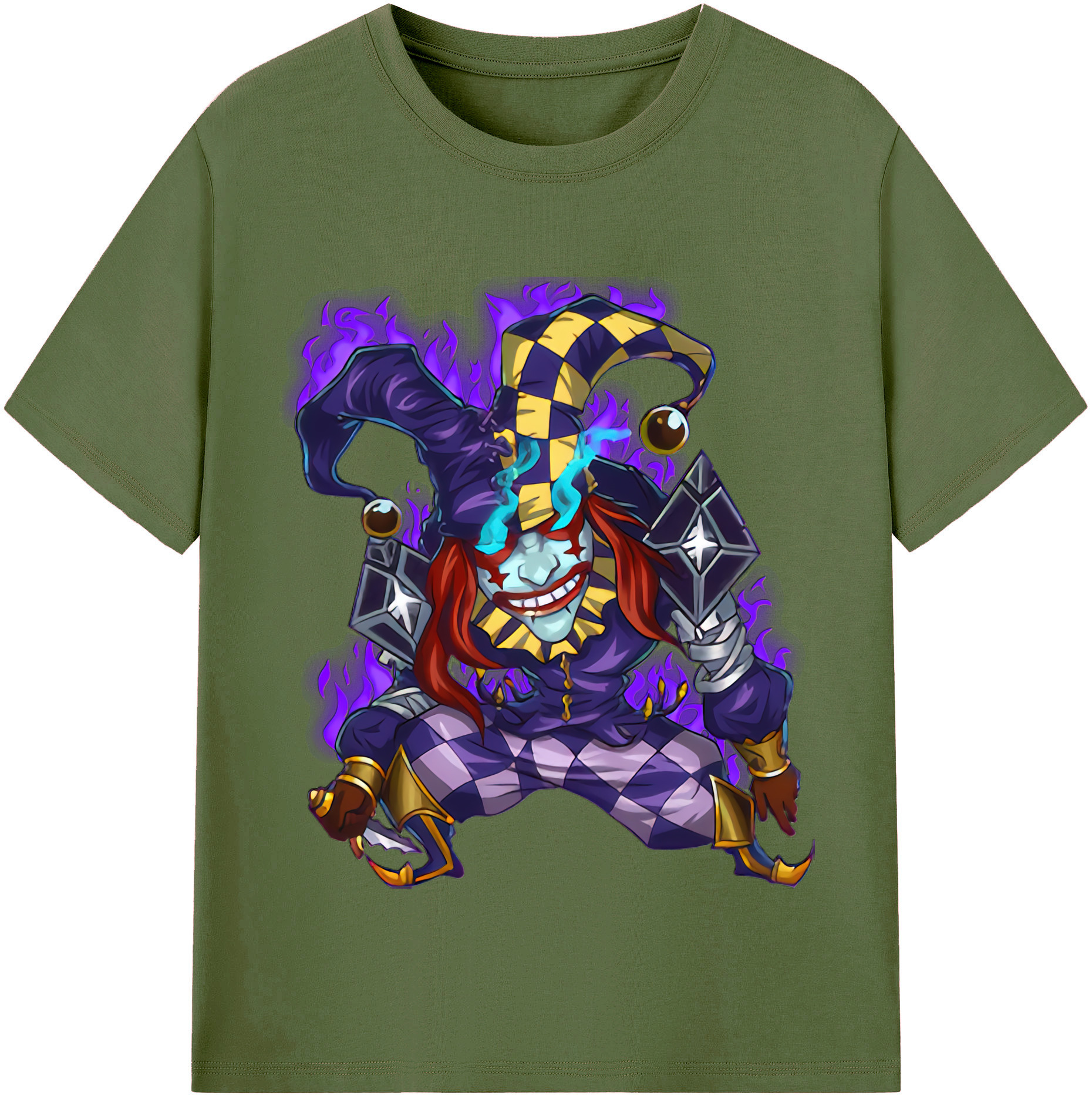 リーグ・オブ・レジェンド League of Legends LOL 綿100％半袖Tシャツ（フロントプリント）